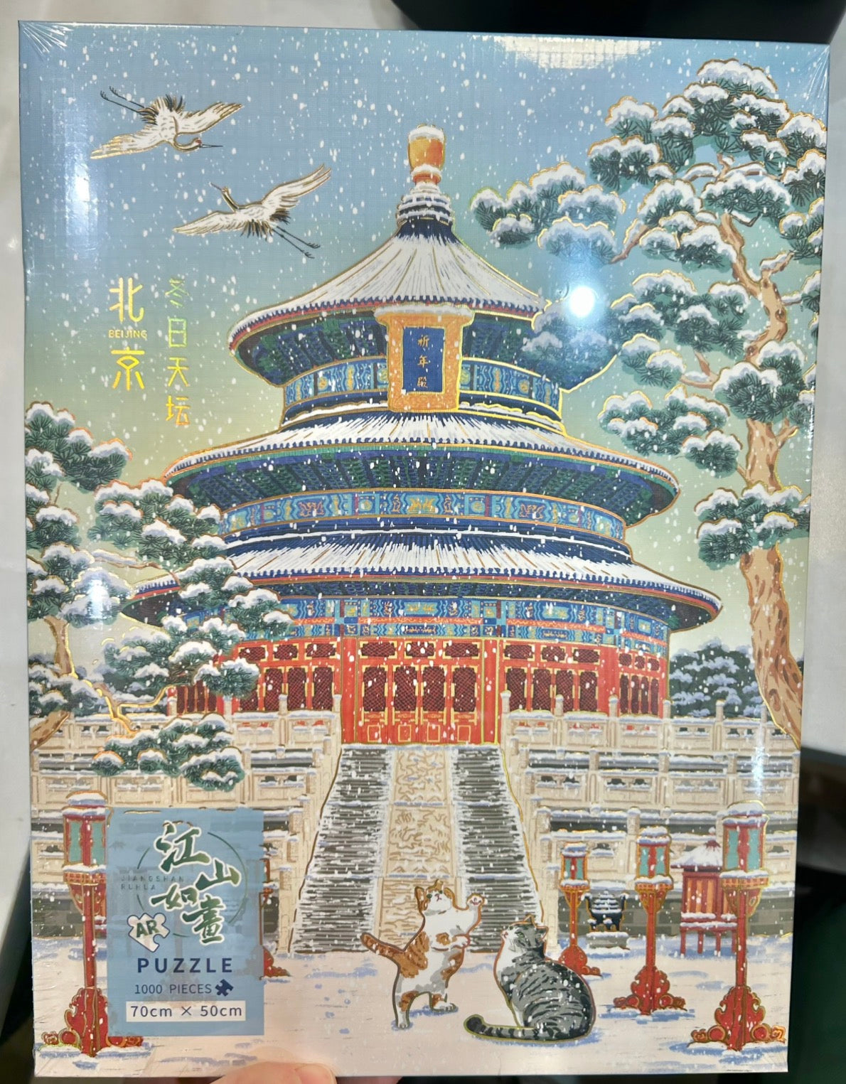 Four Famous Towers Jigsaw Puzzle 1000 Pieces: Yueyang Tower, Tengwang Pavilion, Stork Tower, Yellow Crane Tower