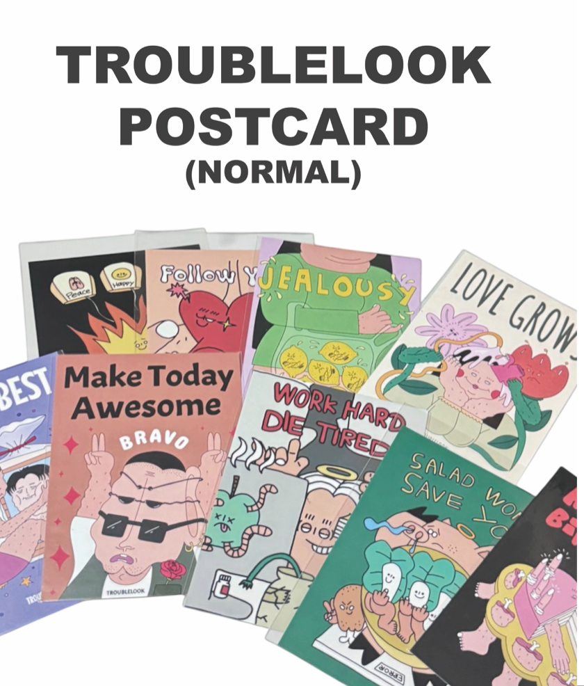 Troublelook postcard (normal)