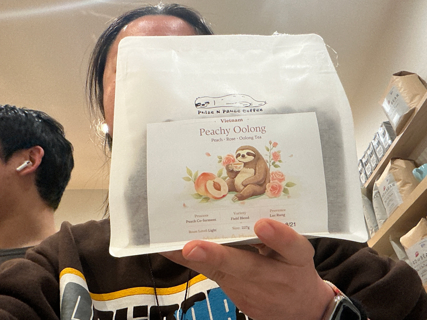 PnP Peachy Oolong single origin beans