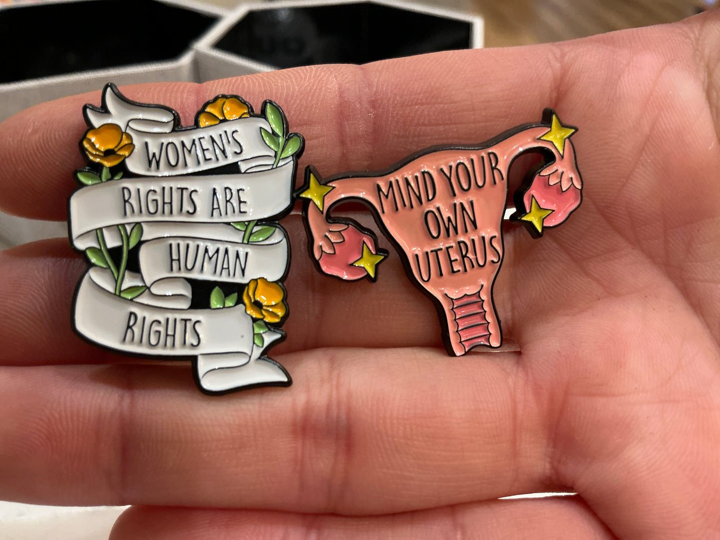 Feminism enamel pin