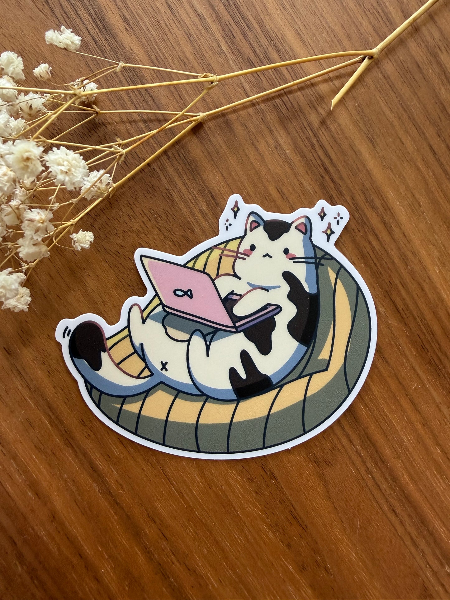 Beanbag Cat Sticker
