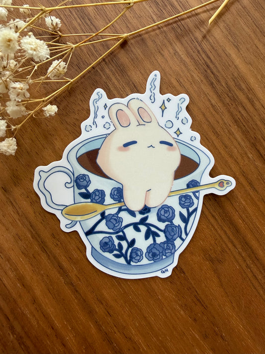 Teacup Bunny Sticker