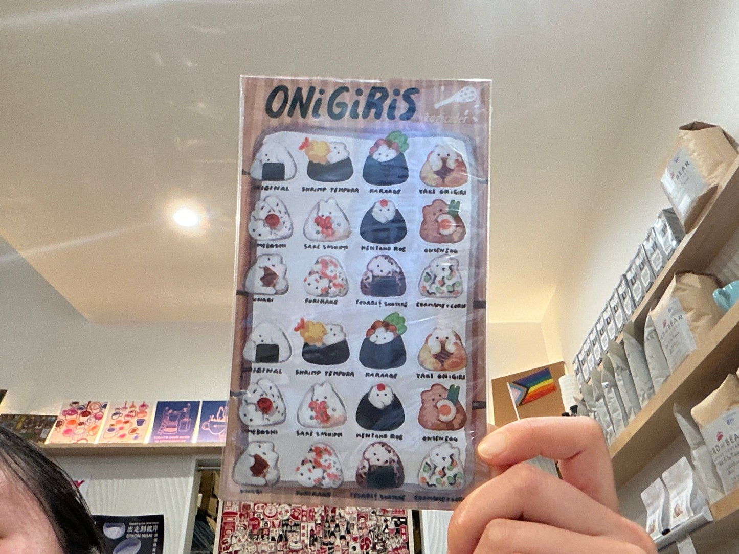 Onigiri clear sticker sheet
