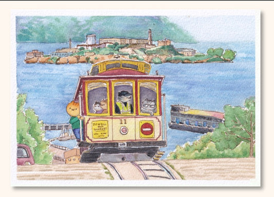 Cable car print