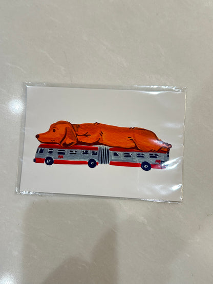 Muni prints postcards
