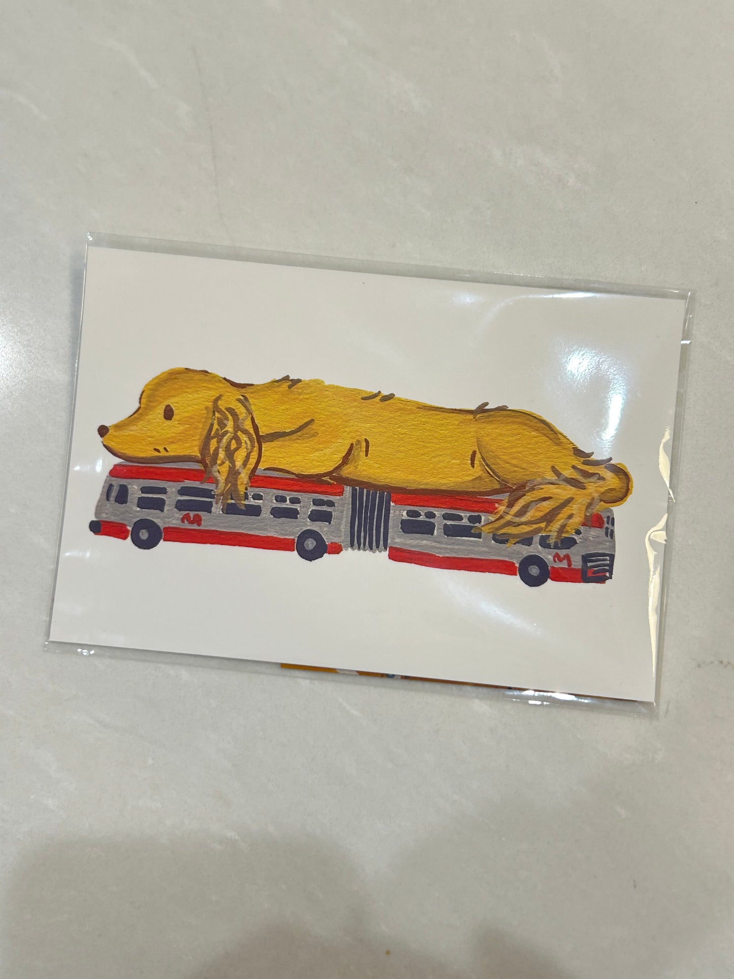 Muni prints postcards
