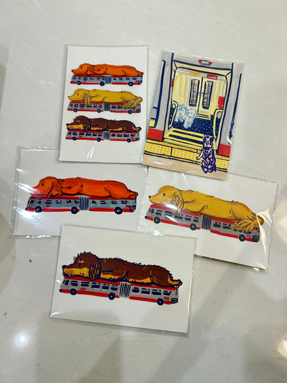 Muni prints postcards