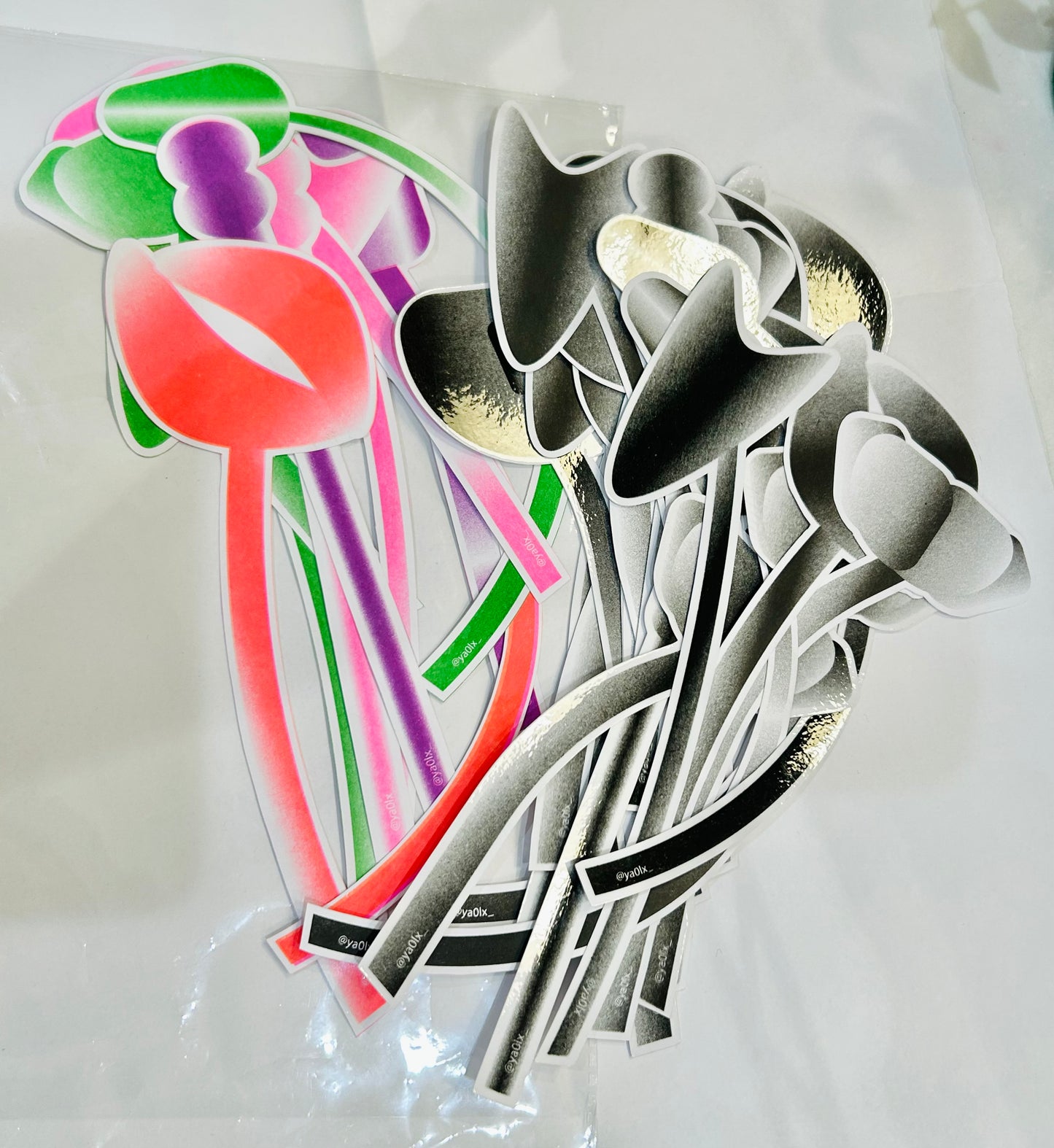Flower Riso Prints