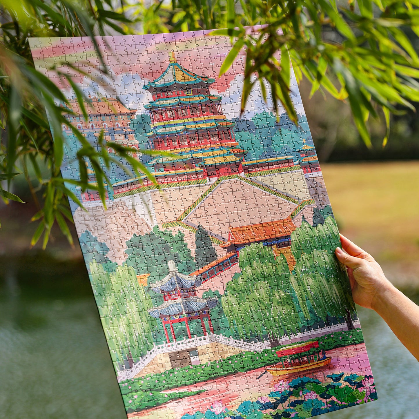 试管拼图礼盒108片北京收藏纪念