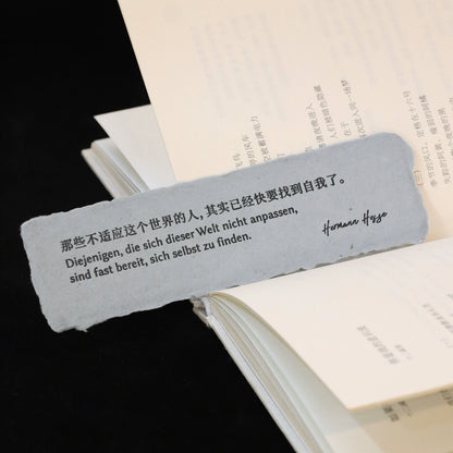 手工纸书签-双语诗歌