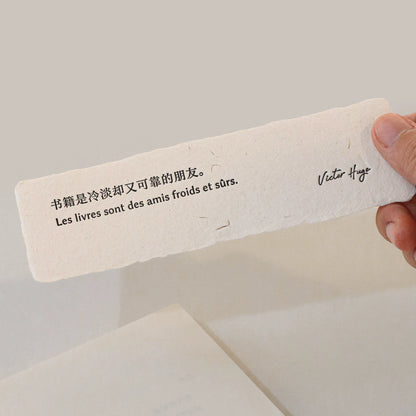 手工纸书签-双语诗歌