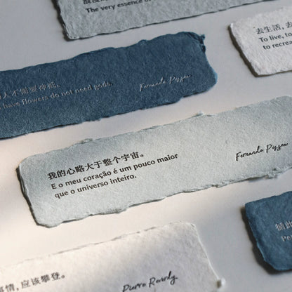 手工纸书签-双语诗歌